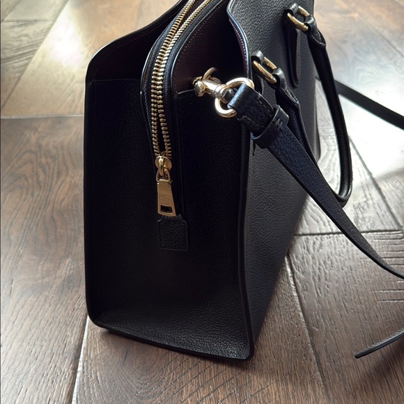 Coach Channing Carryall Black Leather Bag - Picture 8 of 9